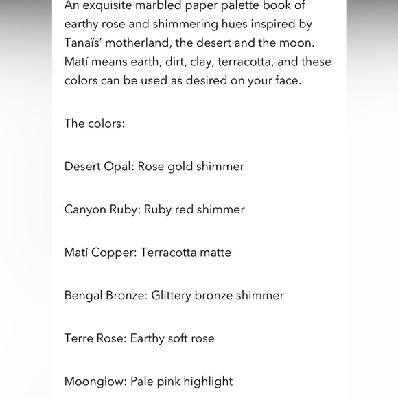 TANAÏS Matí Earth Tones Eye & Face Palette (Brand New!) 💘 - Picture 7 of 8